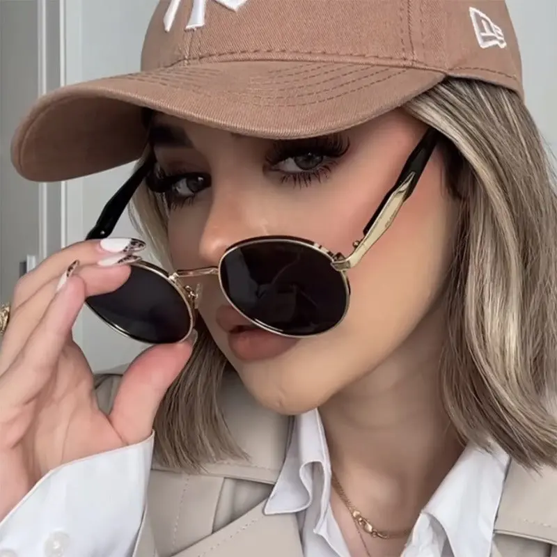 Classic Metal Round Sunglasses | KUSHVO