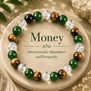 Tiger Eye Stone Money Attraction Bracelet, Jewelry Gift For Men And Women,, Brings Self-esteem first bracelet pulsera amatista unity bracelet protection bracelet encouragement gift fashion artificial Colorblock Crystal Bracelet summerwins