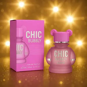 Emper Chic Bubble Girl Eau de Parfum 100ML - Single Item with Sicilian Lemon, Apple, Cedar & Bellflower Fragrance Notes