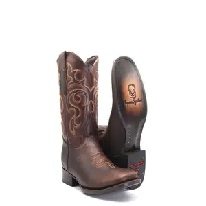 2565003841 - Vaquero Signature Men's Wide Toe Boots Paddock Expresso