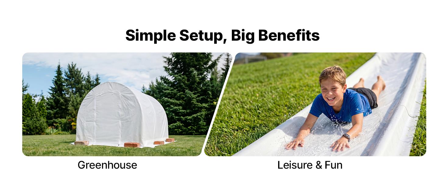 【SummerFinds】VEVOR 12 Mil Heavy-Duty Plastic Sheeting, 10'x100' Waterproof Tear-Resistant Polyethylene Roll, Painters' Drop Cloth Tarp, Crawlspace Vapor Barrier, Weed Control Solution, Black & White