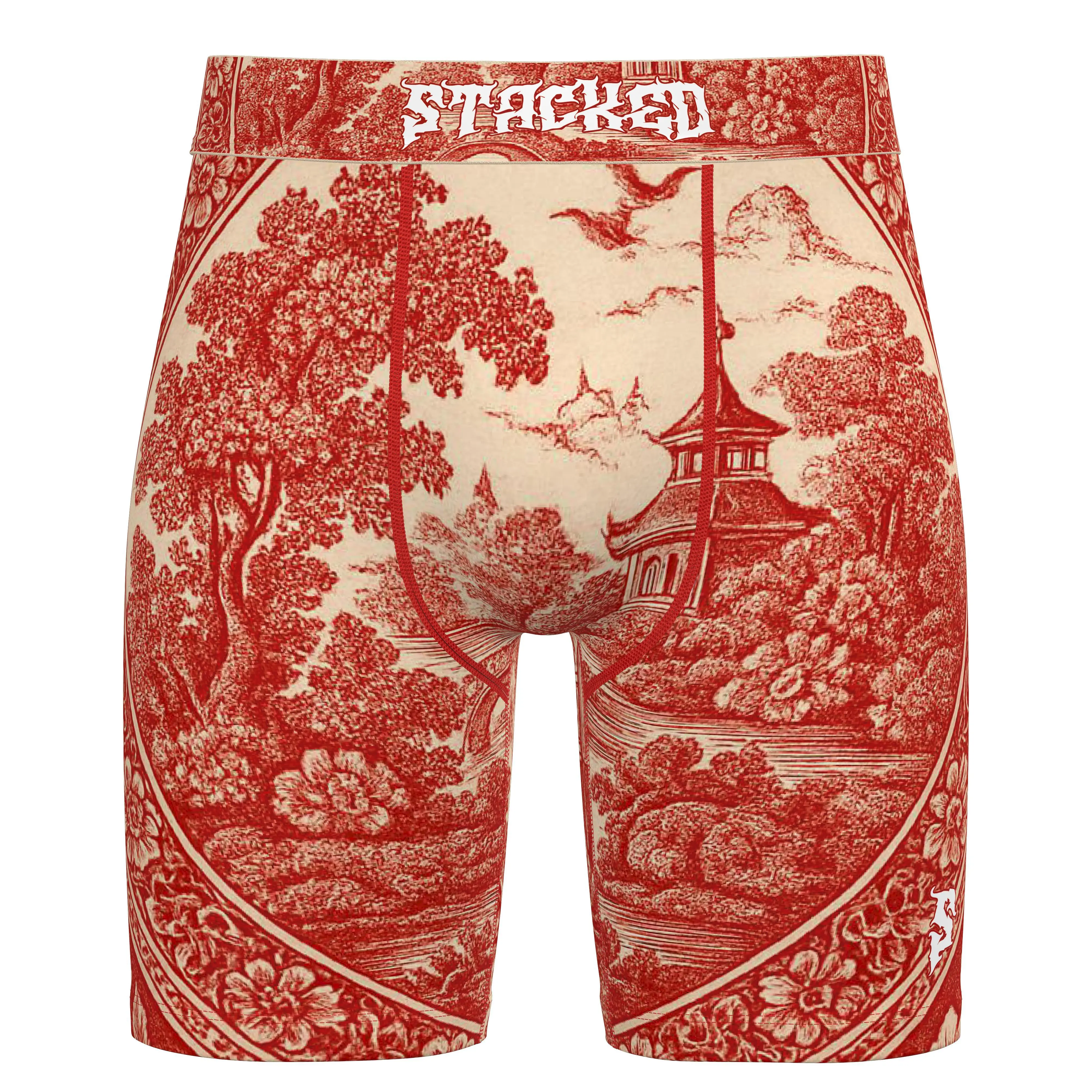 Stacked Temple Red Underwear