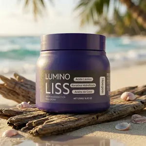 Protein Correction Hair Straightening Cream by - At-Home Salon Smoothing Treatment - Instant Repair & Long-Lasting Shine for All Hair Types