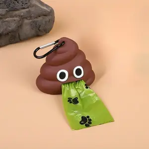 Dog Poop Bag Holder Fixed Device, Cute Shape Design, Durable Dispenser Included, Pet Waste Management Accessory