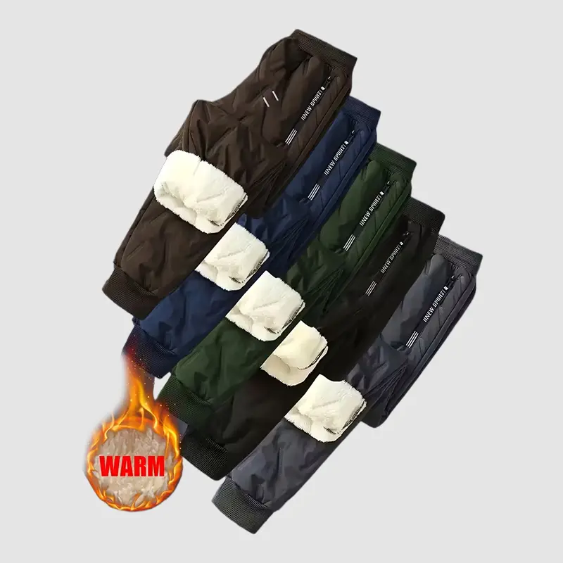 Men's Thermal Fleece-Lined Pants - Menswear Undergarments, Plain, Athletic Look, Cozy, Casual Everyday Wear Men's Thermal Fleece-Lined Pants - Menswear Undergarments, Plain, Athletic Look, Cozy, Casual Everyday Wear
