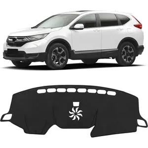 Dash Cover for Honda CRV 2022 2021 2020 2019 2018 2017 Hybrid (Include HEV) Accessories Flannel Dashboard Cover Dash Mat Center Console Cover Sunshield Protector Pad