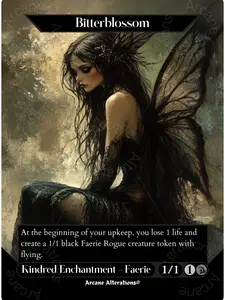 Bitterblossom - Full Art Altered Art Custom Proxy Card