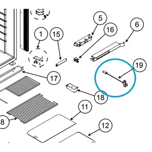 Norcold 638391 Replacement Thermistor Assembly for Polar N7, N8 & N10 Models