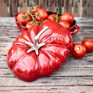 Staub Cast Iron 3-Quart Tomato Cocotte