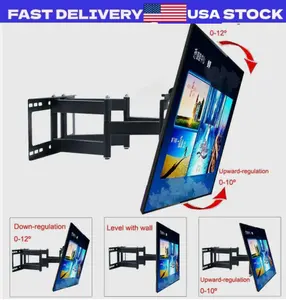 Full Motion HDTV TV Wall Mount Bracket 32 36 37 40 42 47 50 52 55 60 65 70 inch