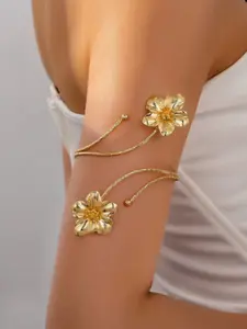 European & Punk Style Multi-Color Enamel Floral Bracelet, Fashionable Boho Design for Summer, Perfect for Women's Daily Wear