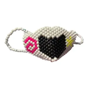TADC Gangle Kandi Mask - Handcrafted Beaded Face Cover for Glitch Productions Fans