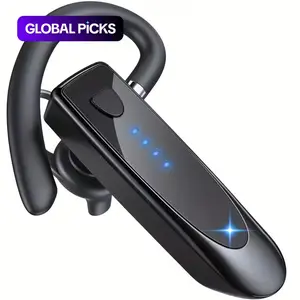 29Hr Music Playback Headphone with 180Hr Standby Time, Wireless Hands-Free Headset, Built-in Mic & Dual Device Connectivity, Life Waterproof Earbuds, Lightweight In-Ear Wireless Sports Earphones for Office, Trucker, Driver - USB Rechargeable
