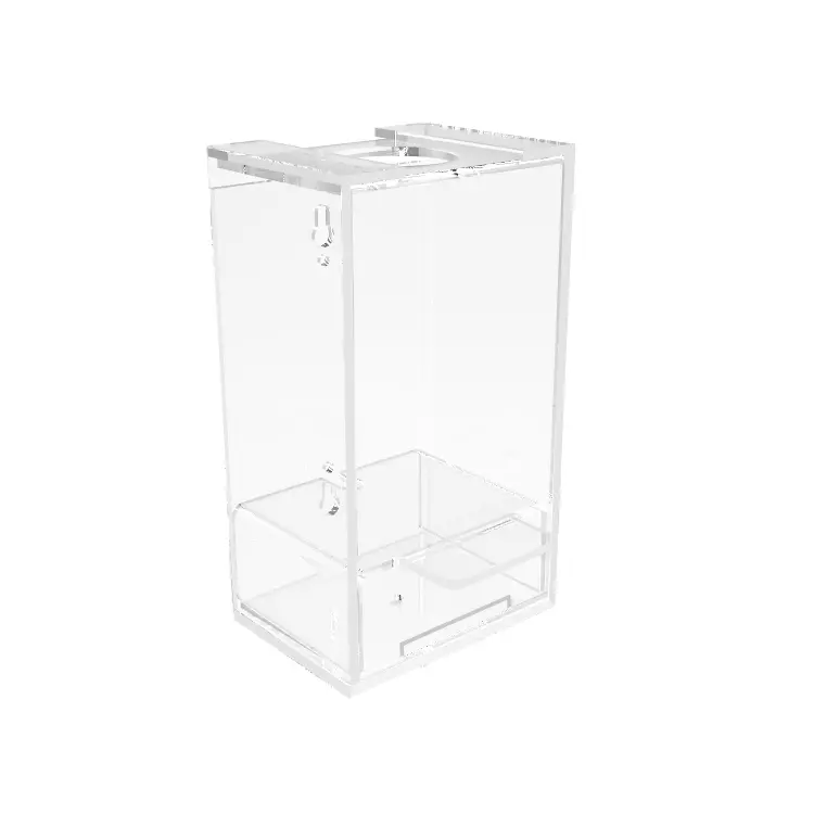 FixtureDisplays® Tabletop Wall Mounted Acrylic Hand Sanitizer Dispenser Locked Secure Enclosure 119085-NF
