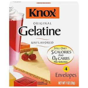 Knox Original Unflavored Gelatine Powder, 4-Ct Packets