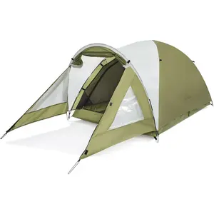 Camping Tent with Porch -  2 Person Tent for Camping, Easy Setup Lightweight Two Person Shelter for Hiking, Backpacking, Family, Outdoor