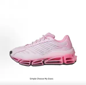 Hollow Sole Running Shoes in Gradient Pink – Trendy, Supportive & Perfect for Urban Wear