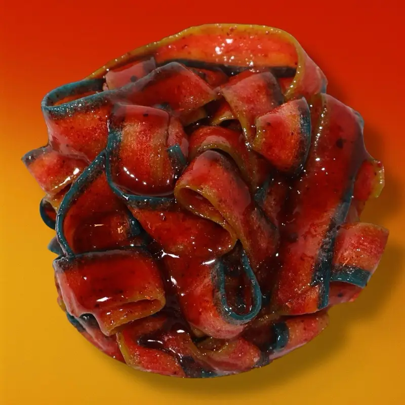 Chamomucho Homemade Chamoy Rainbow Belts – Bursting with Sweet & Tangy Flavor in Every Bite