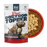 Bully Max Freeze-Dried Raw Real Beef Dog Food Toppers - 1 Bag, High-Protein Vitamin Treats with Liver, Healthy Fats, Chia Seeds, Sunflower Seeds, Fruits, Niacin, Taurine, Free from Corn for 12-Month+ Lean Muscle Growth