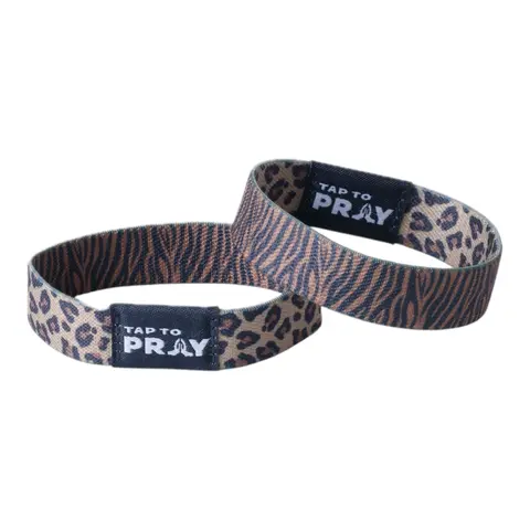 Tap To Pray® Wristband – Safari Leopard