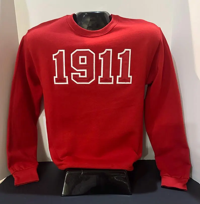 1911 Kappa Alpha Psi Crewneck Sweatshirt - Embroidered Applique Letters