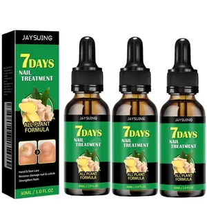Ginger Nail Treatment, 7days Nail Growth Serum Solution, Ginger Cuticle Care Oil for Nails Strengthener, Daily Moisturize Promote Nail Healthy Grow(30ml)