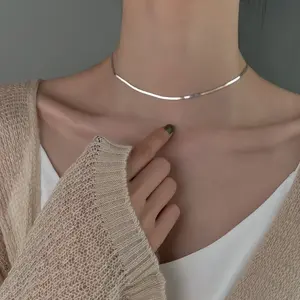 Snake bone necklace women's summer 2025 simple ins cold wind light luxury niche collarbone neck chain