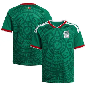 Mexico National Team Soccer Jersey 2026 World Cup Home Away Kit Men Women Aztec Calendar Pattern Green Loose Casual Streetwear Fan Supporter Football Shirt