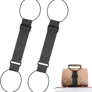 Multifunctional Adjustable Luggage Strap, 2026 New Flexible Elastic Luggage Fastening Belt, Easy to Hang Suitcases ( 2 Pack) Travel Accessories