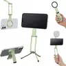 K&F CONCEPT 7mm Thin 59g Magnetic Phone Stand, Foldable Selfie Stick for iPhone, Dual-Sided Magnets Mini Tripod Pocket Cell Phone Stand with Hook, Compatible with iPhone 17-12 Series Android Phones, Accessories, Lanyard, Smartphone