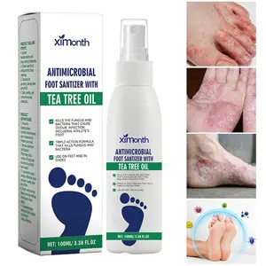 XIMONTH Foot Care Spray 100ml - Tea Tree Oil - Moisturizing Deodorizing, and Heel Repair Spray for Dry Feet, Cracked Heels ,and Odor Removal(1/2 Pcs)
