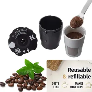 Eco-Friendly Reusable K-Cups Reusable Filter Coffee for Keurig Compatible Brewers BPA-Free Stainless Steel Mesh Dishwasher Safe Refillable Filters