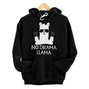 No Drama Llama with Sunglasses Llama Alpaca Gift Hoodie, Sweatshirt, T-Shirt