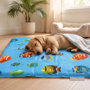 Pet Cooling Ice Pad, Jelly Gel Cat Dog Puppy Cool Mat, Summer Pet Supplies, Comfortable & Effective Heat Relief for Pets