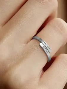 Fashion New Hydraulic Open Ring Trusgt God Inspirational Couple Ring, Elegant Alloy Material, All Seasons Wear, Plated with Precious Metal