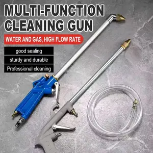 Pneumatic Cleaning Gun, High-Pressure Spray Gun, Car Engine Oil, Dirt, Water, and Air Dual-Purpose Adjustable Air Pressure Dust