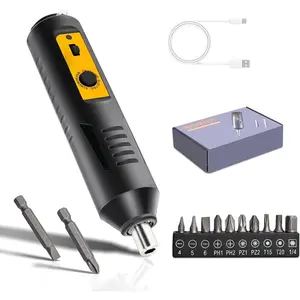 Cordless Screwdriver Rechargeable – Compact Battery Operated Electric Screw Driver with Magnetic Bits, Type-C Charging, 12 Bits & Storage Box – Small Power Screwdriver for DIY & Repairs