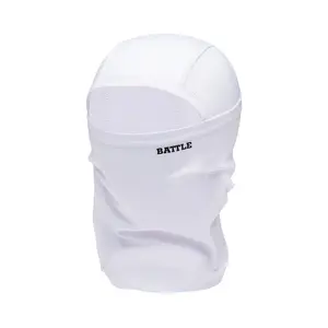 BATTLE "Shiesty" Performance Mask - Lightweight Unisex Balaclava for Adults, Polyester/Cotton Blend, Wicks Sweat, Dries Fast, White