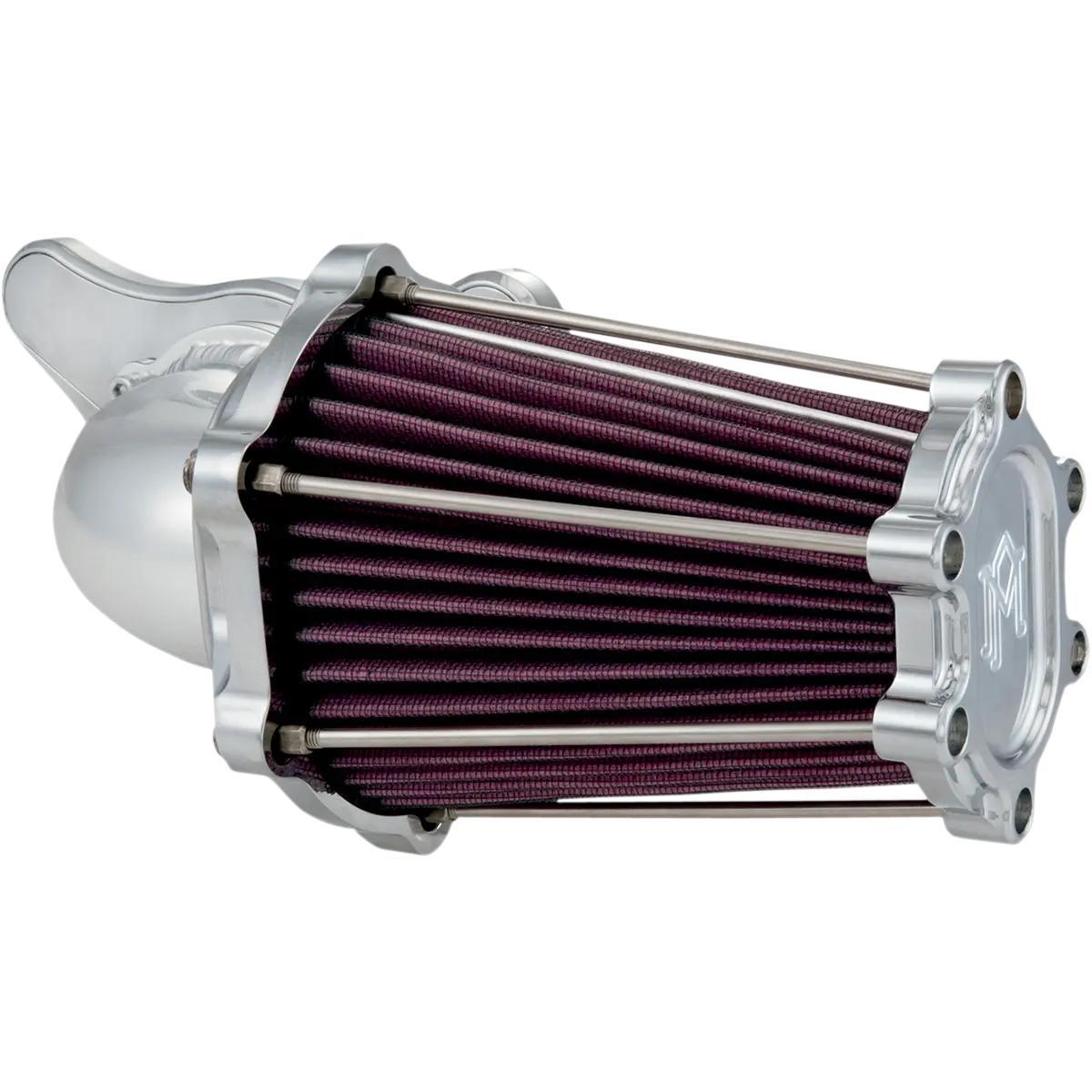 PERFORMANCE MACHINE (PM) Fast Air Intake Cleaner - Chrome