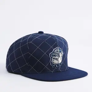 Mens Mitchell & Ness NCAA QUILTED TASLAN SNAPBACK GEORGETOWN