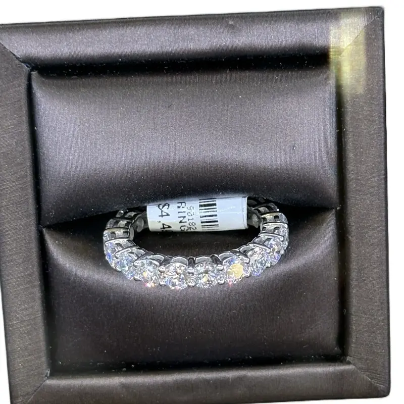 Silver engagement ring