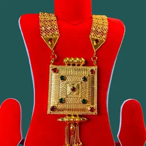 Chandra Har Women's Traditional Jewelry from Nepal with Elegant Design and Colorful Accents