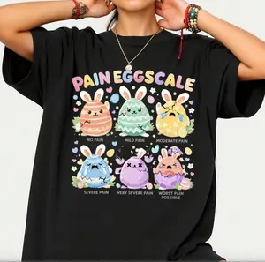 Cute Eggs Pain Scale Nurse Easter Day T-Shirt Or Sweatshirt, Pain Egg Scale ICU Assessment Tee, ER Nurse Easter Shirt, Emergency Department Bunny Gifts