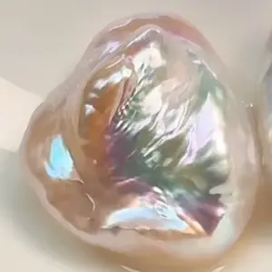 【Adee】Daisy Pearl Brooch  + Aurora Petal pearl   (Min 1 pcs pearl) [Open in live as gift]｜Freshwater Light Petal Seedless Pearl -