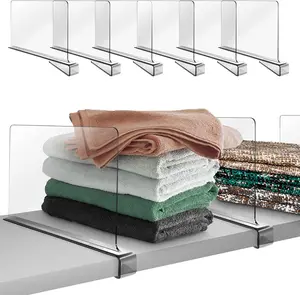 JMILYJW Acrylic Shelf Clothing Dividers Closets Shelf Separator for Closet Organization Organizer Rack