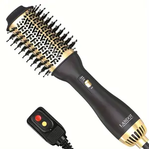 Hair Dryer Brush Blow Dryer Brush In One - One-Step Hot Air Styler Volumizer With Negative Ion Anti-frizz Ceramic Titanium Barrel Hairdryer Straightener Brush - ALCI Safety Plug, Mother's Day Gift