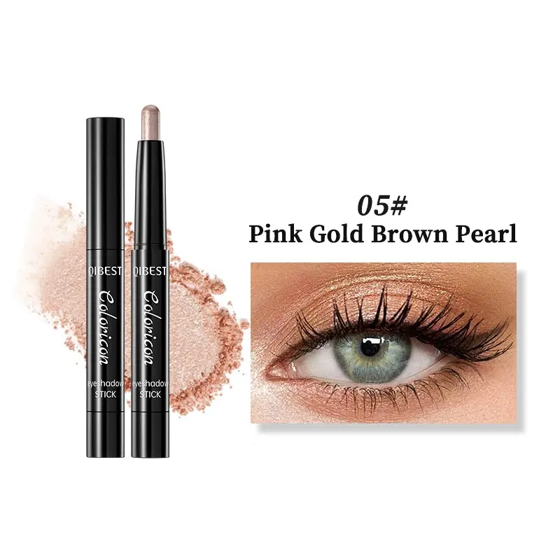 Long-Lasting Highlighter Eyeshadow Stick, Natural Brightening, Lazy Eye Shadow Pen Set, 8 Colors, Fine Glitter, Easy Application, Shimmer Eyeshadow, Sparkly Shimmer Eyeshadow, Eyeshadow Makeup
