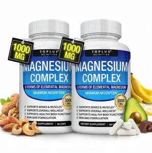 2 Pack Toplux Magnesium Complex CL 8 Essential Magnesium Supplement