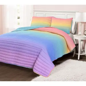 Lush Decor Rainbow Ombre FULL/QN Quilt
