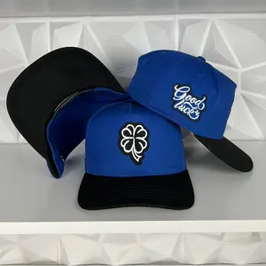 Clover SnapBack hat- blue